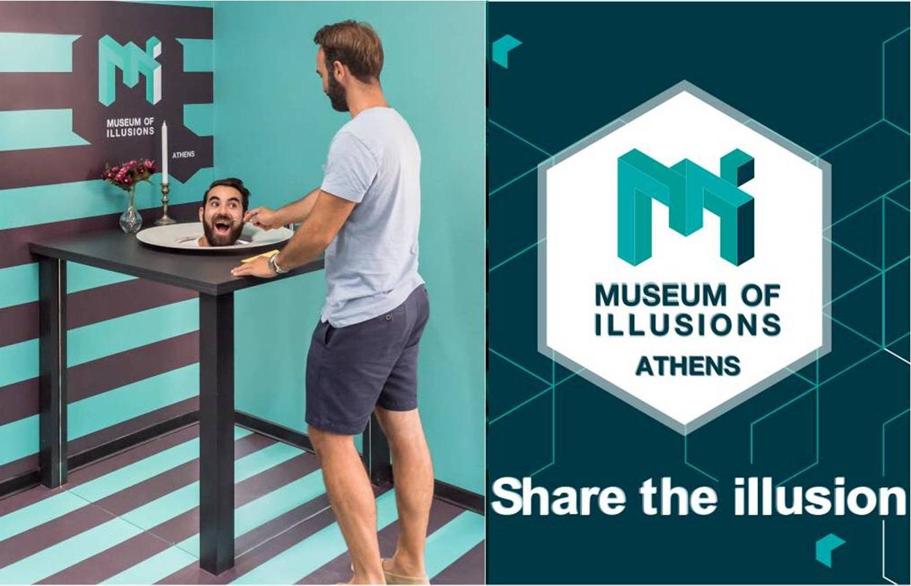 4,5€ από 9€ για είσοδο στο ολοκαίνουργιο ''Museum of Illusions Athens'' (Μουσείο Ψευδαισθήσεων) στην Ερμού! ...γιατί η πραγματικότητα είναι απλά μία ψευδαίσθηση, αν και πολύ επίμονη! Μια εμπειρία ζωής!