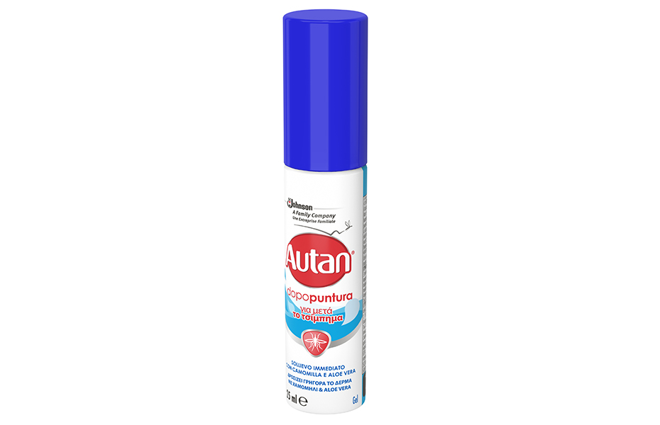 AUTAN After Bite Gel: Aπό 4,5€ για 1-3 συσκευασίες 25ml, για άμεση ανακούφιση της επιδερμίδας μετά από τσιμπήματα κουνουπιών,αλογόμυγων & επαφής με τσουκνίδα