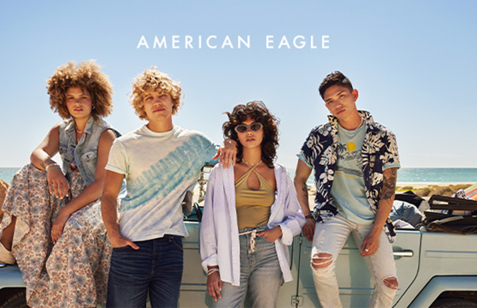 25€ από 50€ για αγορές ρούχων και αξεσουάρ στα ''AMERICAN EAGLE'' σε The Mall, Golden Hall, Ερμού, & Γλυφάδα